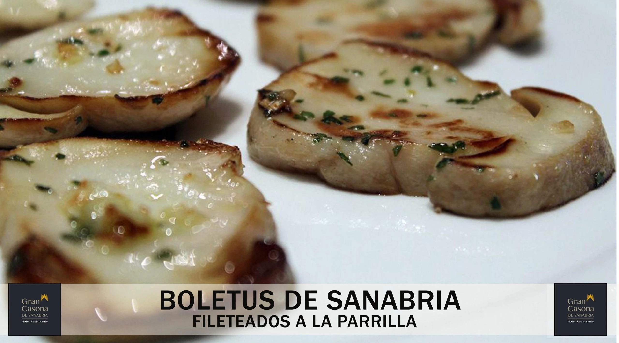Boletus de sanabria fileteados a la parrilla